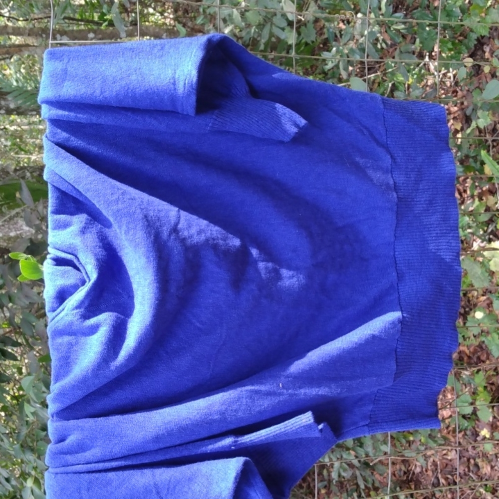 Royal Blue Ladies Batwing Sweater XL - Picture 5 of 8